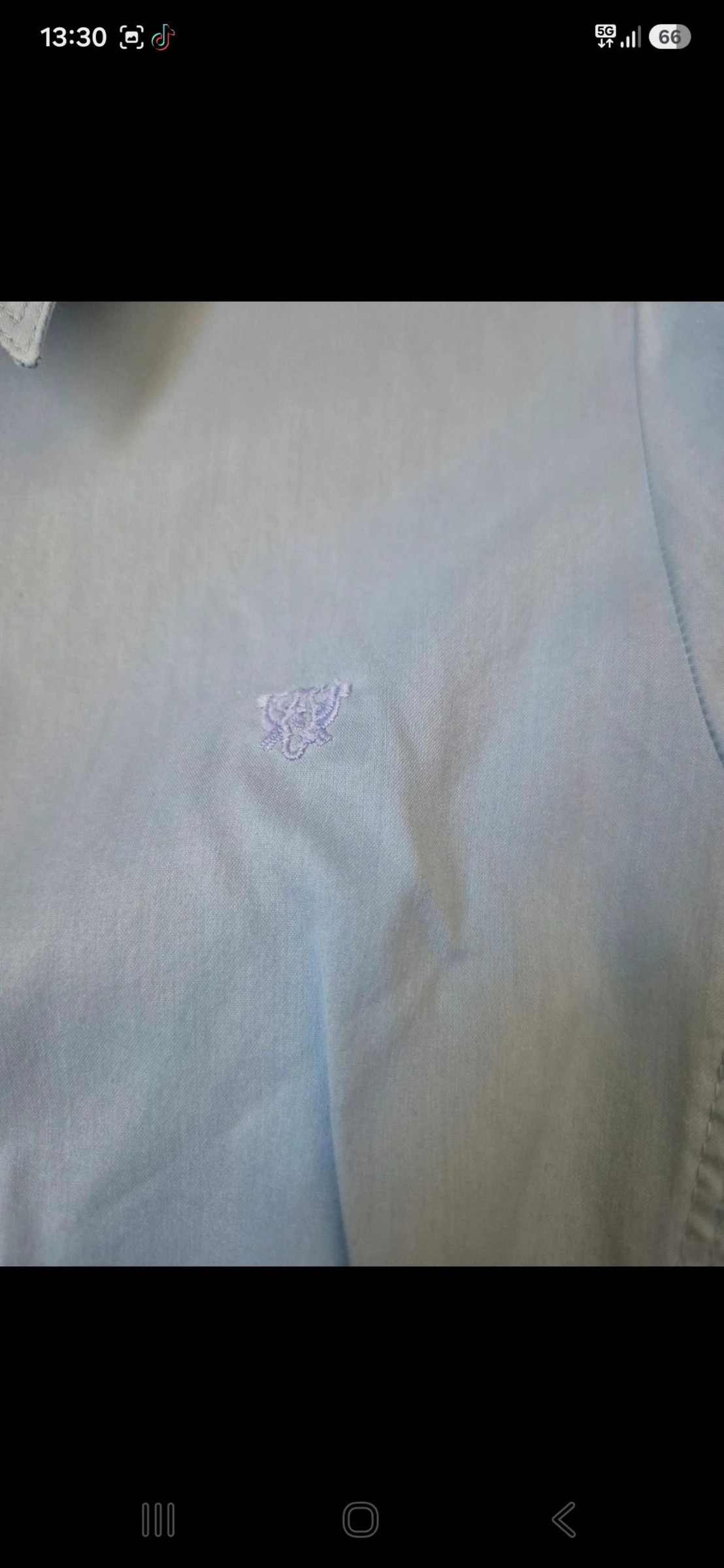 Blusa azul manga larga. Caramelo. Tamanho 42 – photo 6